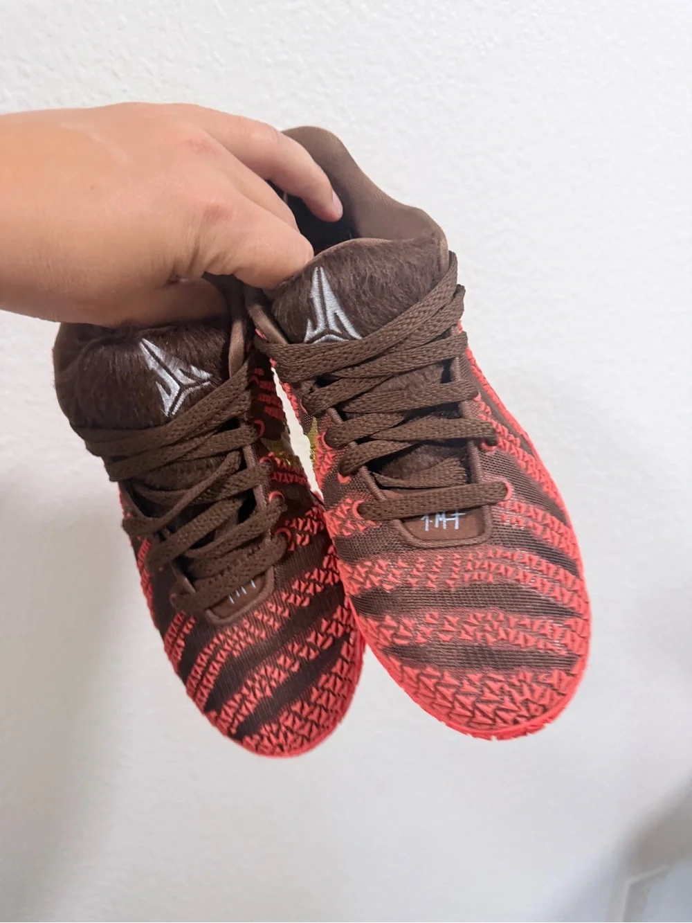 Nike ja morant brown and red